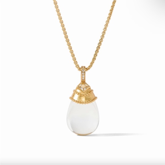 Julie Vos Jewelry - Julie Vos Gold and White Teardrop Necklace